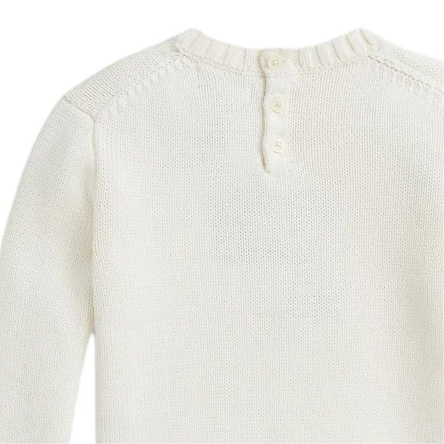 Свитер детский Polo Ralph Lauren белый — фото 4
