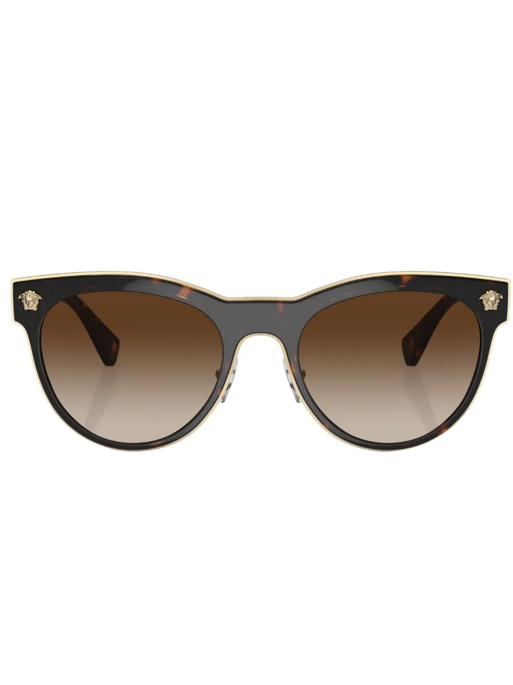 

Солнцезащитные очки 'Phantos' в круглой оправе Versace Eyewear, коричневый