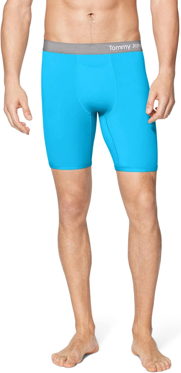 

Крутые хлопковые трусы-боксеры 8 дюймов Tommy John, цвет Bluebird