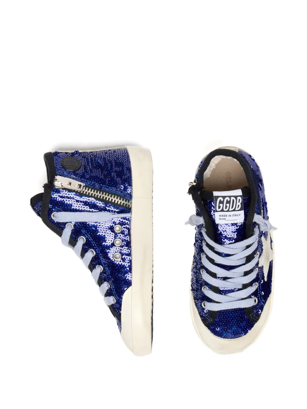 Кеды Francy Penstar Golden Goose Kids, синий — фото 3