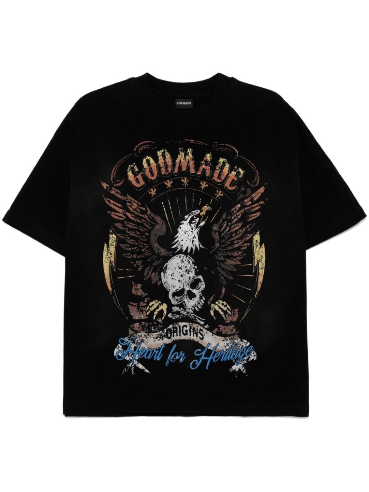 

GODMADE футболка с графичным принтом, черный