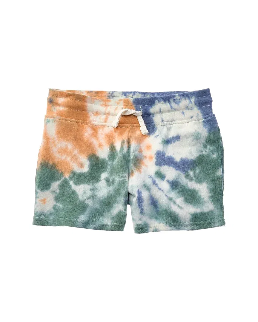 Threads 4 Thought Spiral Tie-Dye Guille Short, зеленый