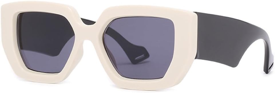 

Женские солнцезащитные очки Jelly Color Punk в большой оправе с защитой от УФ-излучения UV400 для занятий спортом на открытом воздухе, бега и езды на велосипеде generic, C6white-black