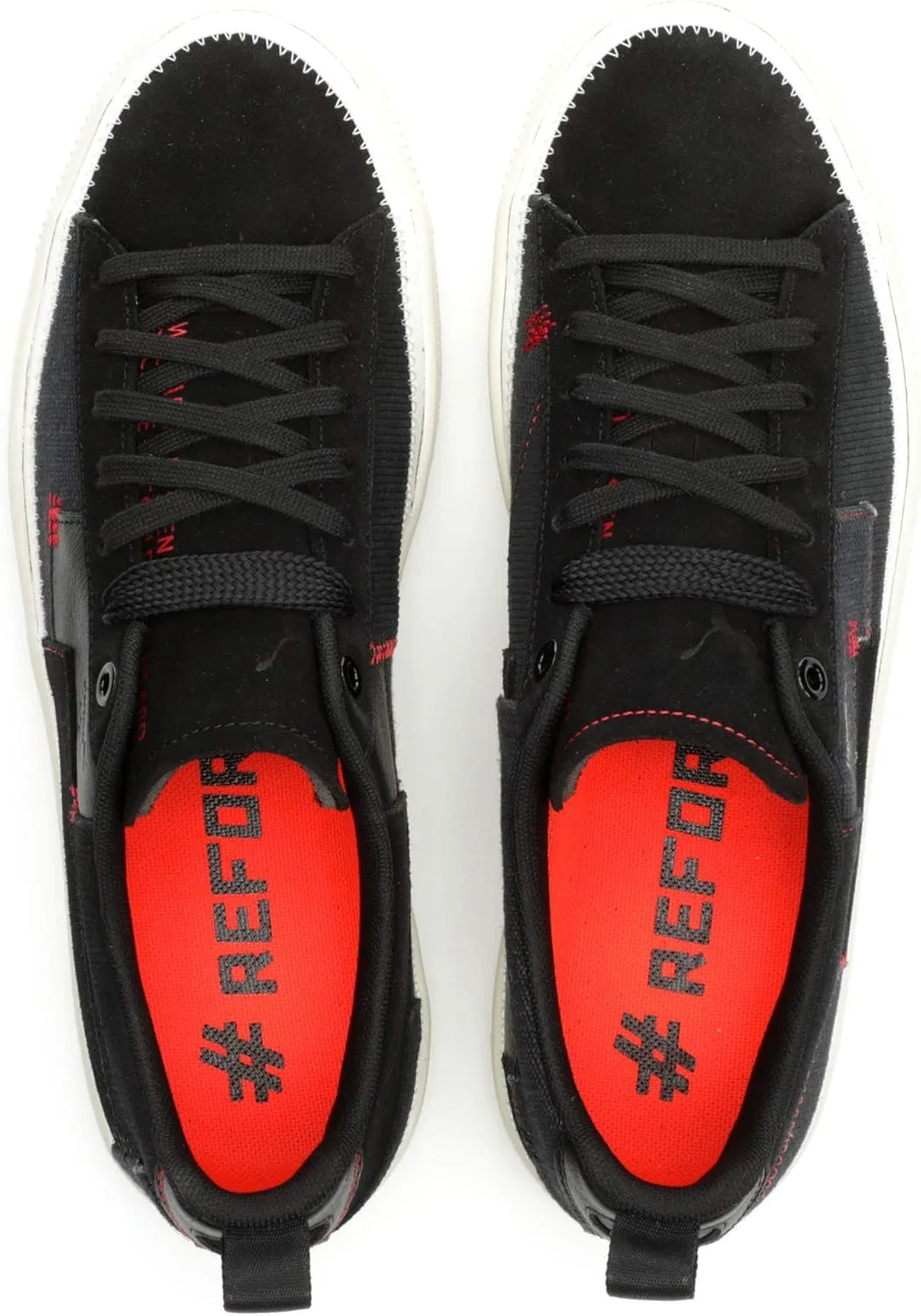 Мужские кроссовки PUMA Clyde #Reform, 2-Puma Black Whisper White High Risk Red — фото 4
