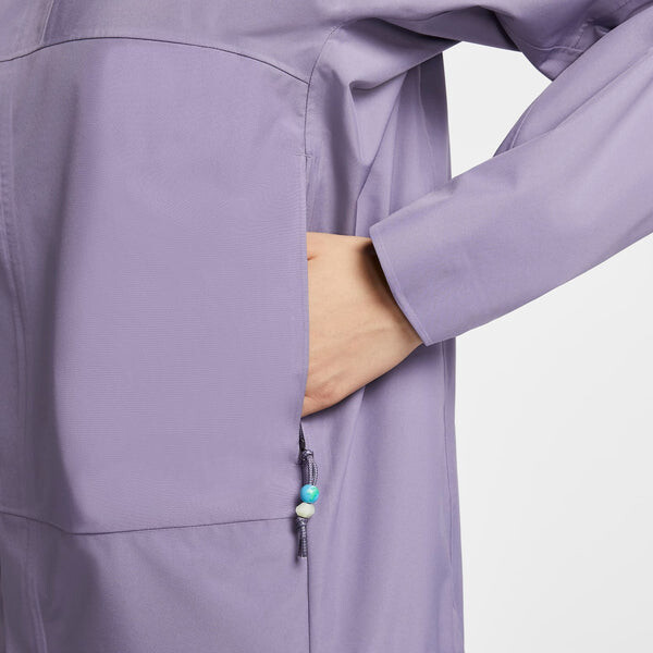 Куртка acg cascade rains storm fit ветрозащитная водоотталкивающая легкая компактная куртка Nike, фиолетовый — фото 3