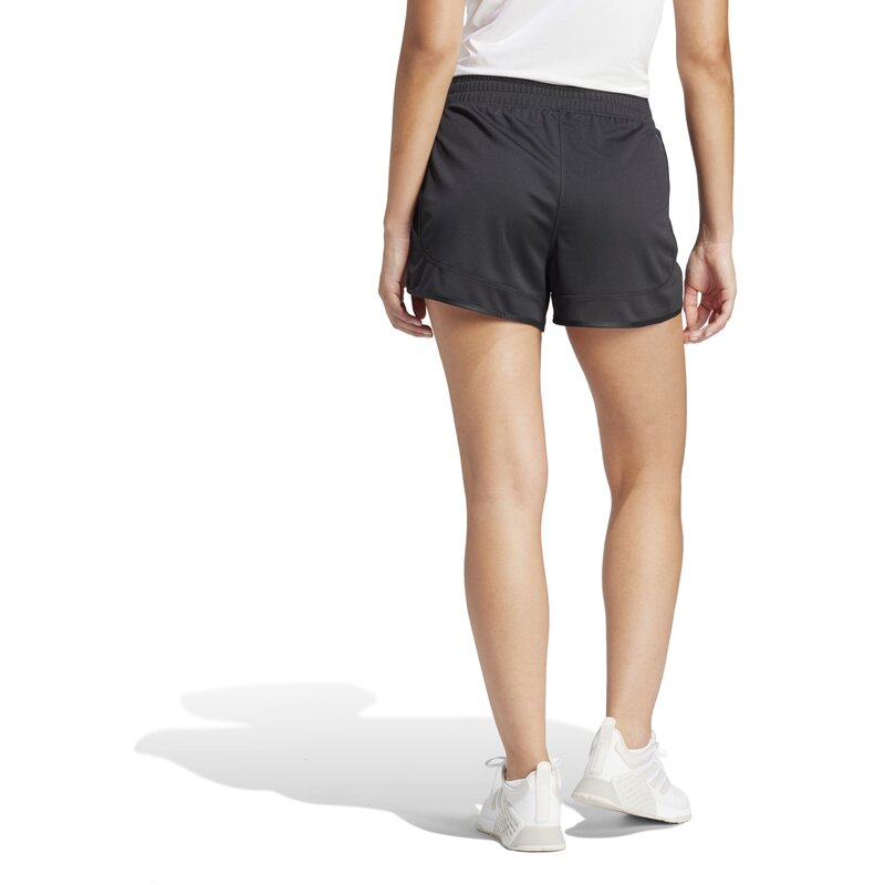 Шорты Pacer Essentials трикотажные с высокой посадкой (длина 5 золь) Adidas, черный — фото 3