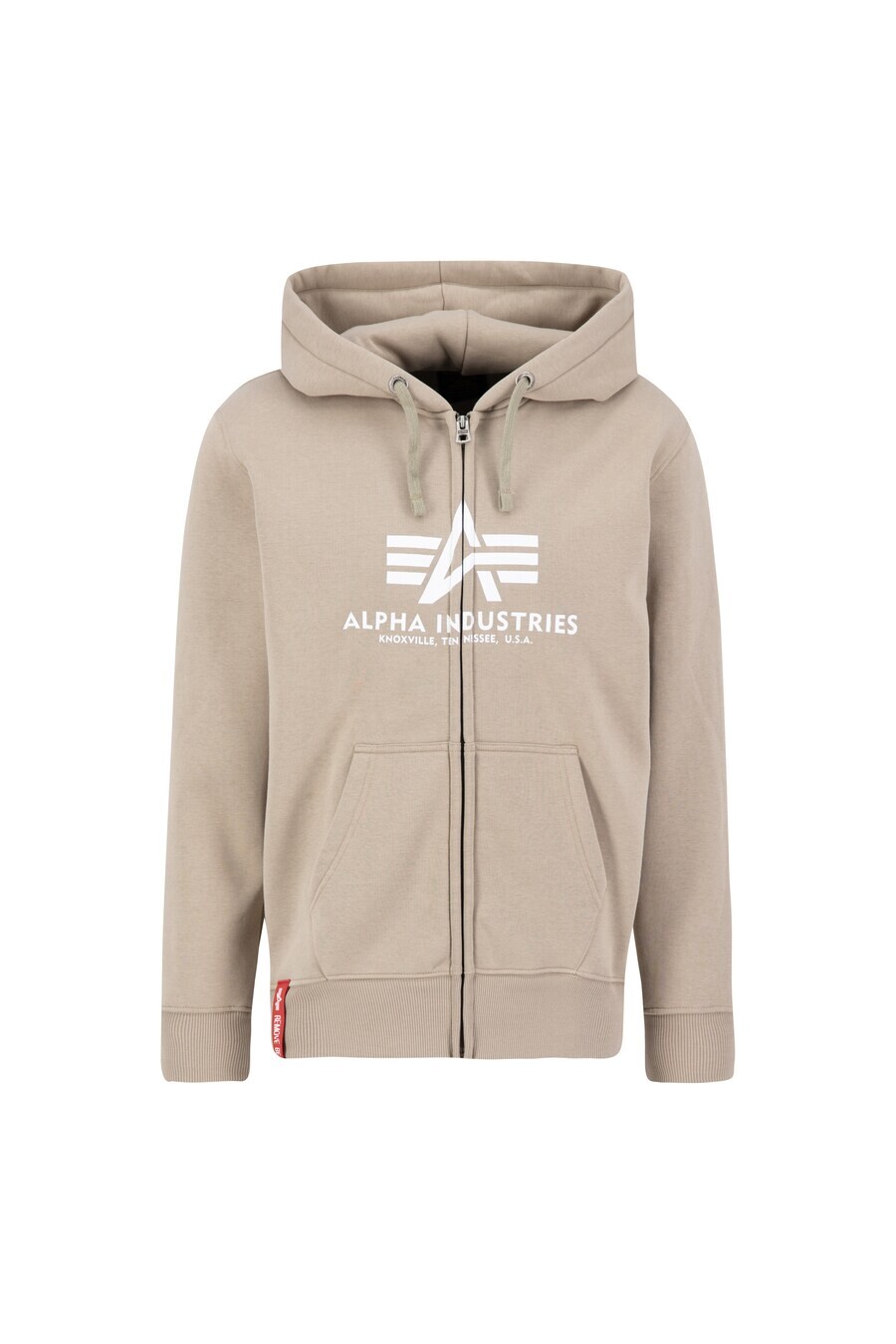 

Худи на молнии Alpha Industries, песочный