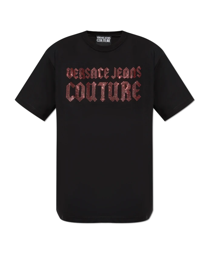 

Футболка с логотипом Versace Jeans Couture, черный