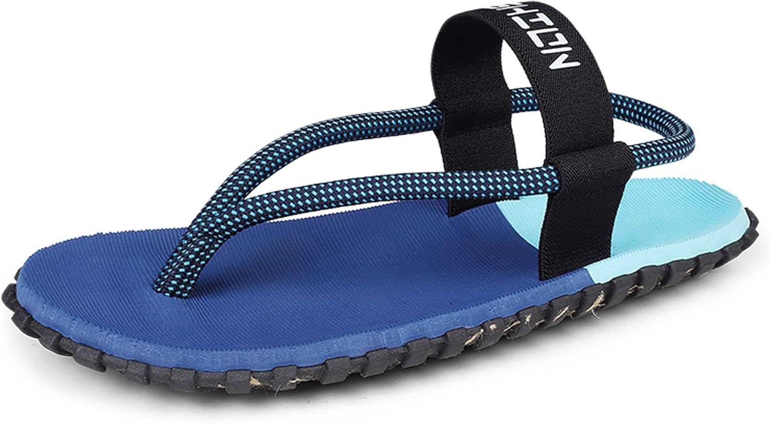 

Мужские сандалии-шлепанцы Летняя мода Повседневная уличная обувь Легкие, мягкие, удобные, дышащие, нескользящие, прочные Цветные эластичные ремешки Двухфункциональная обувь EVA Uangli, синий