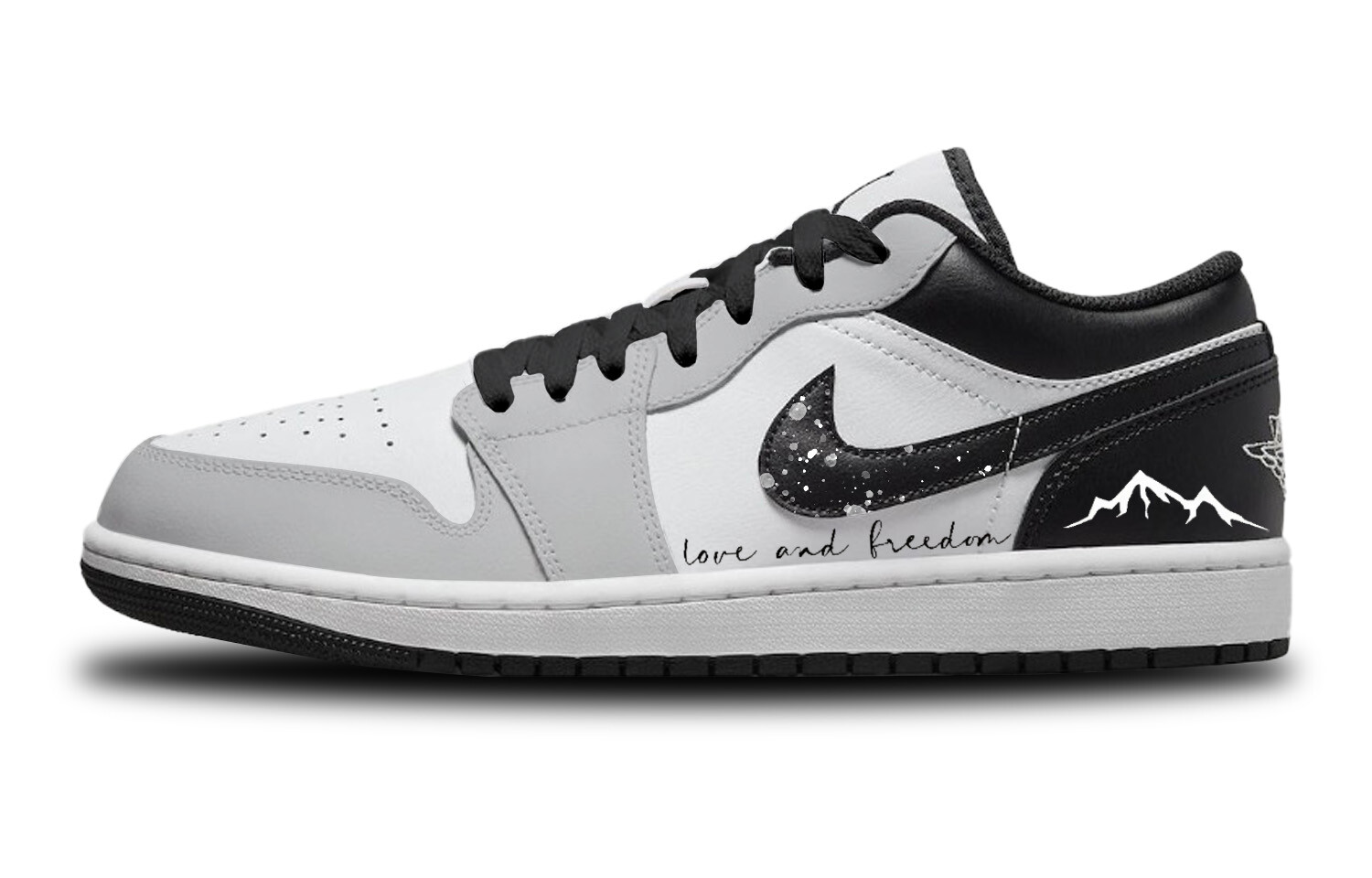 

Кроссовки Air Jordan 1 Vintage Basketball Shoes Men Low-Top Black, Черный, Кроссовки Air Jordan 1 Vintage Basketball Shoes Men Low-Top Black