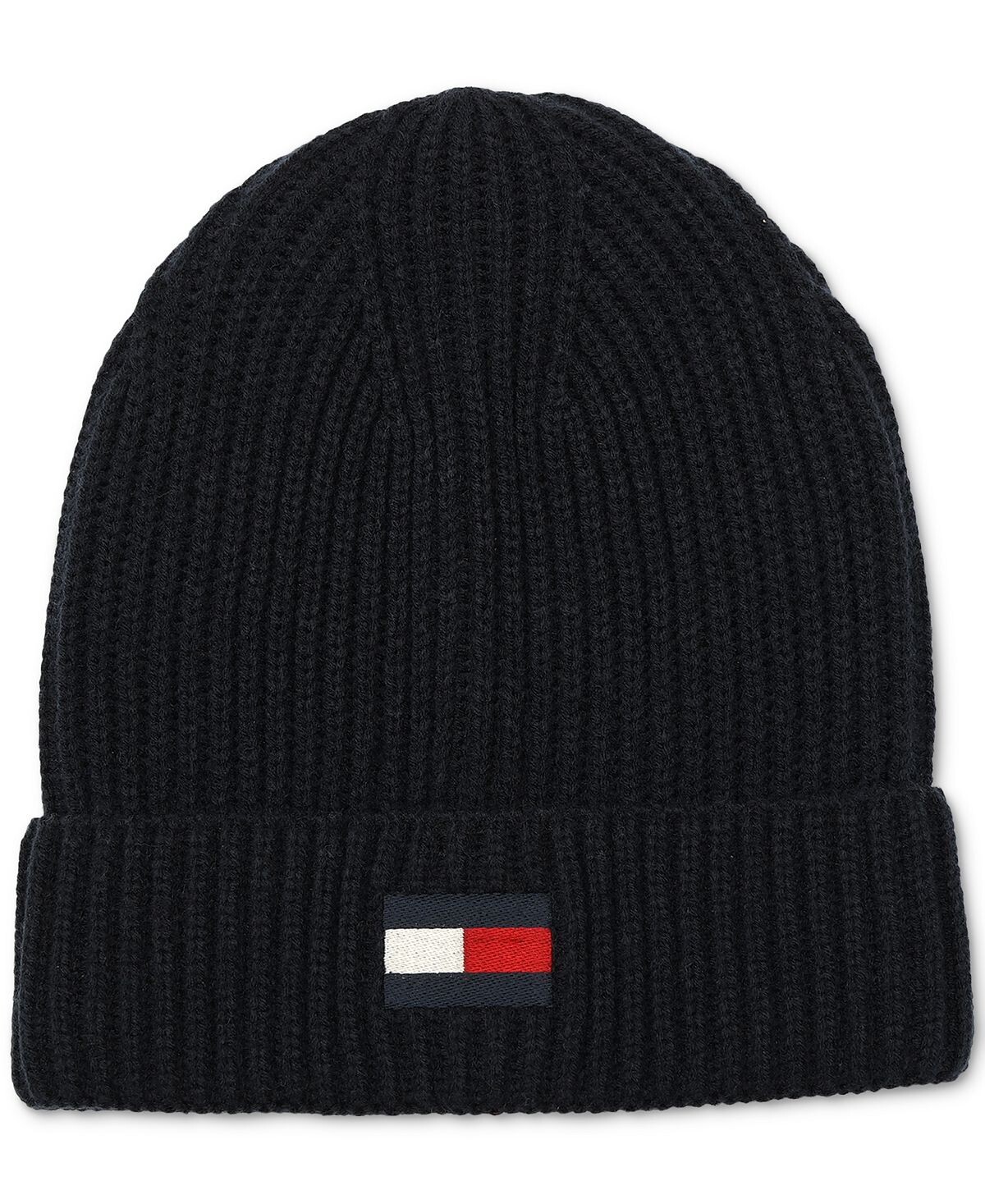 

Мужская шапка-бини в рубчик с логотипом Fisherman Tommy Hilfiger