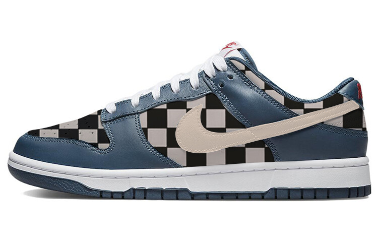 

Кроссовки Nike Dunk Skateboard Shoes Men Low-Top White Blue, Синий, Кроссовки Nike Dunk Skateboard Shoes Men Low-Top White Blue