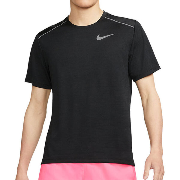 Футболка Nike Dri-fit Quick Dry Reflective Casual Sports Running Short Sleeve Black, черный — фото 2