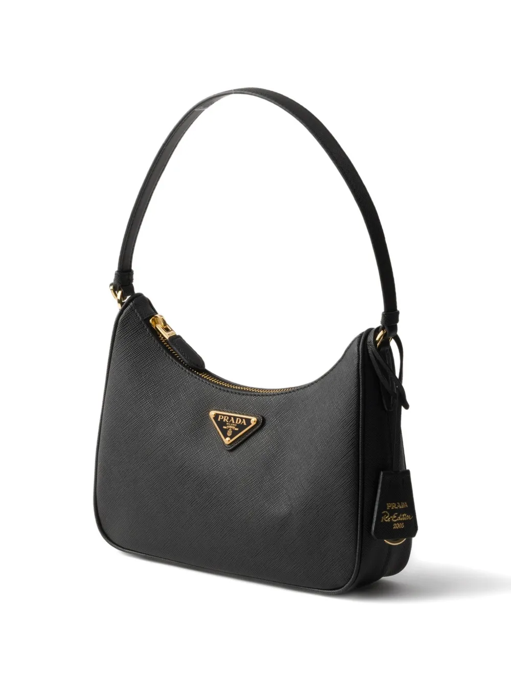 Кожаная сумка на плечо Re-Edition Prada, черный — фото 3