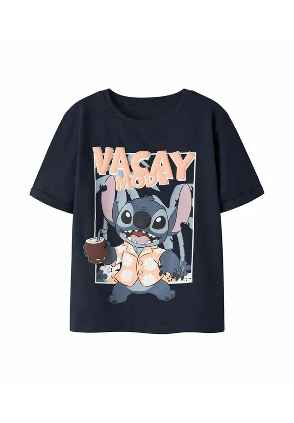 Футболка Name It stitch print t-shirt, цвет темно-синий