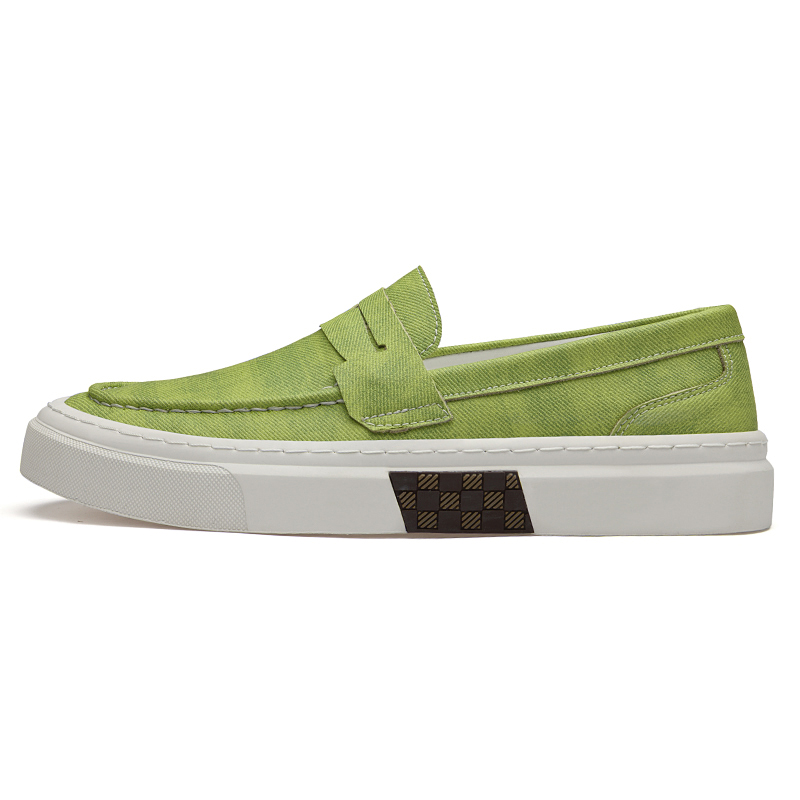 

XIMO BULL Низкие повседневные мужские туфли травянисто-зеленого цвета, цвет Grass Green