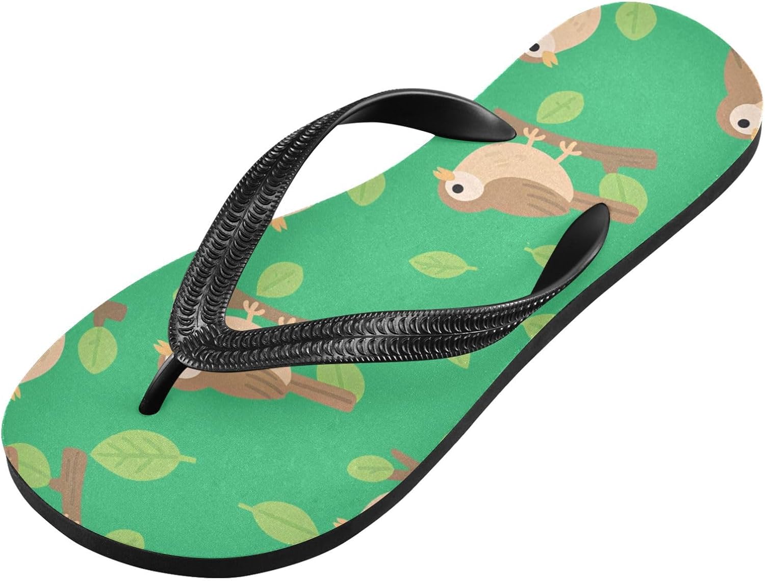 

Женские пляжные шлепанцы UMIRIKO на лето, повседневные, с милым рисунком птиц и растений, зеленые, быстросохнущие, для мужчин A2301299