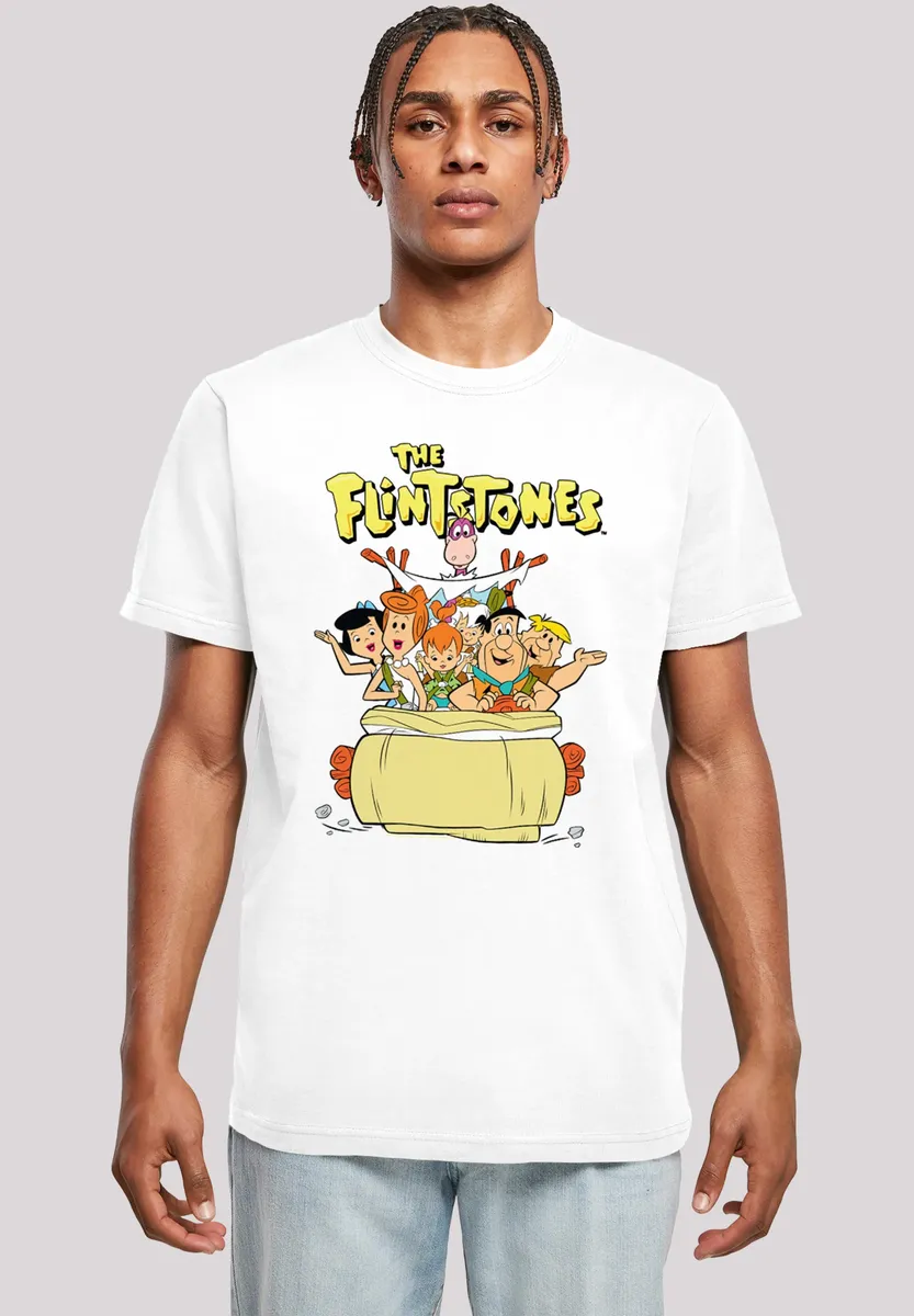 

Футболка F4NT4STIC "The Feuerstein Family The Ride", принт, белый