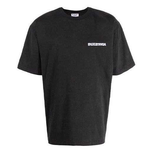 

Футболка Balenciaga Turn Slit T-Shirt 'Black', черный
