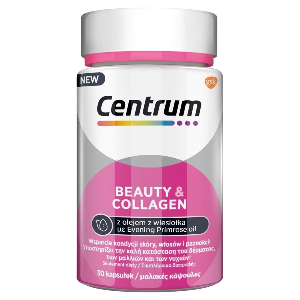 

Centrum Beauty & Collagen, Биологически активная добавка, 30 капсул