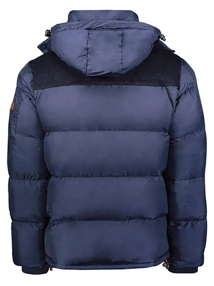 Стеганая куртка с капюшоном Geographical Norway, темно-синяя — фото 2