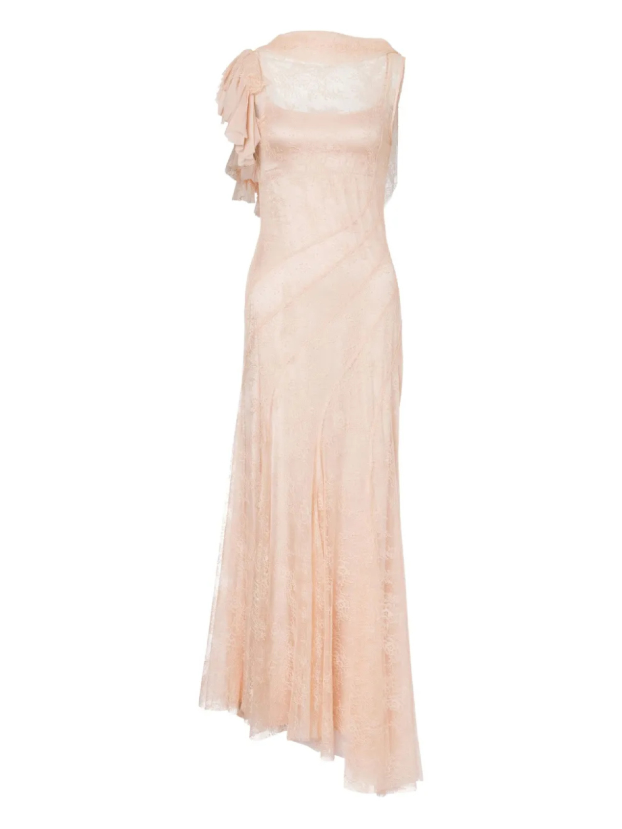 

Alberta Ferretti многослойное кружевное платье, розовый