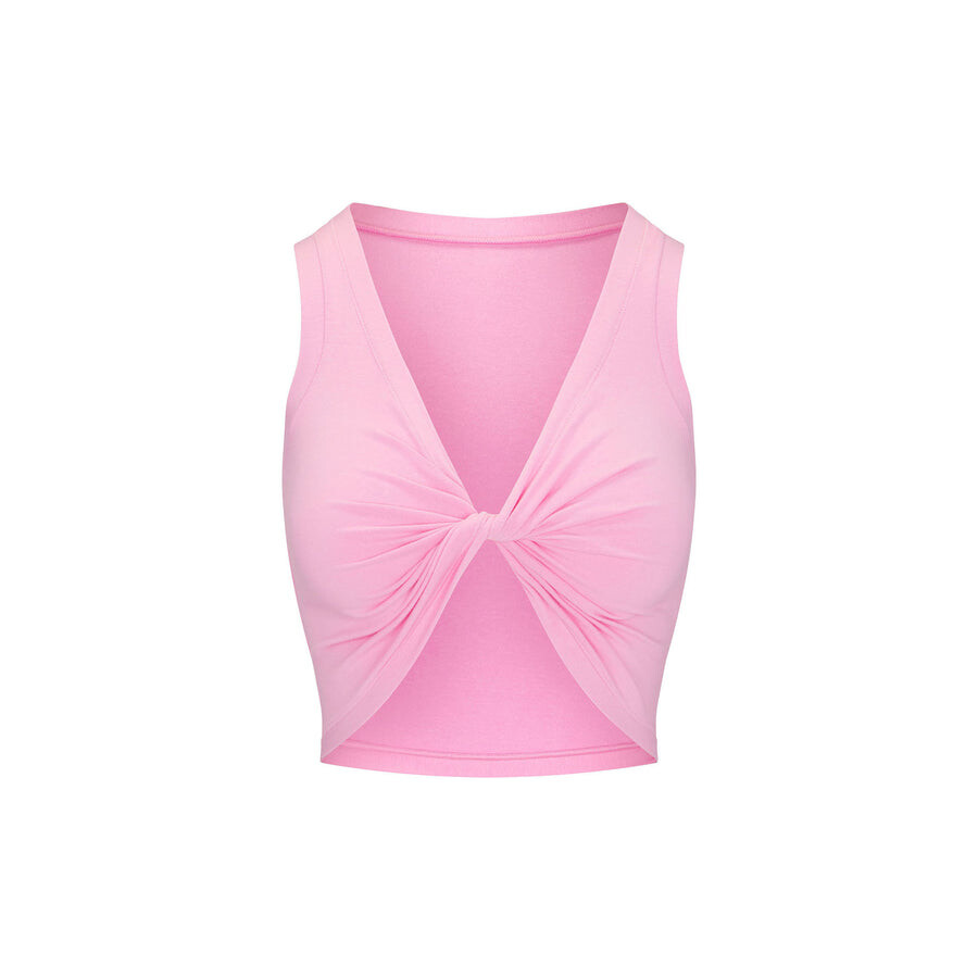 

Укороченный топ SKIMS Cotton Twist, цвет Cotton Candy