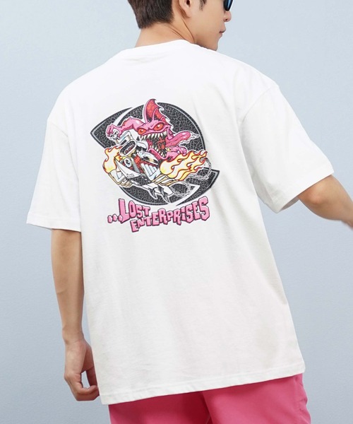 

Футболка с коротким рукавом, принт на спине Lost, белый