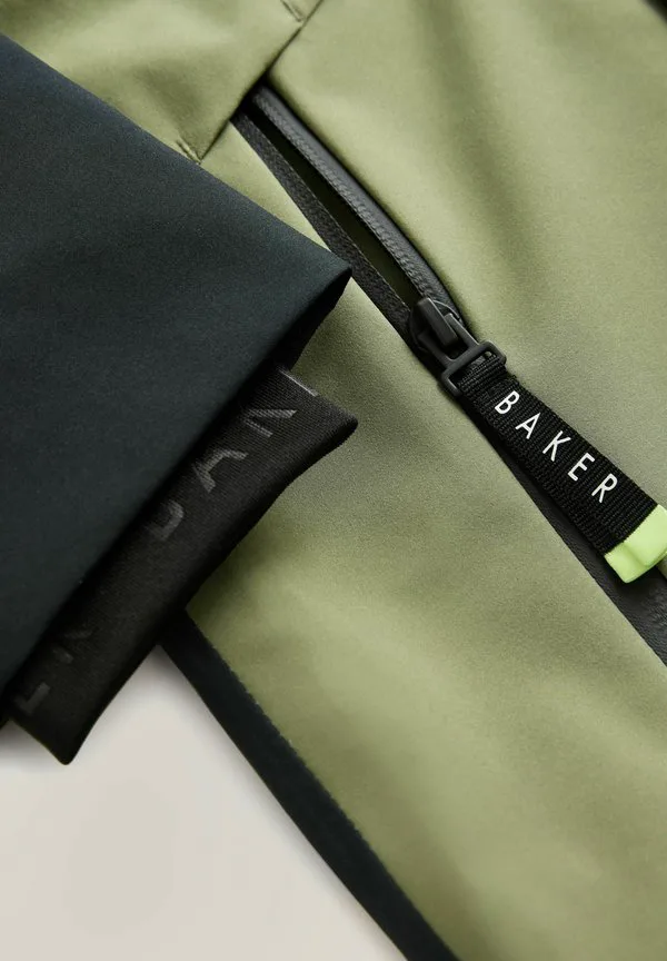 Легкая куртка стандартного кроя Baker By Ted Baker, Khaki Green/Black — фото 4