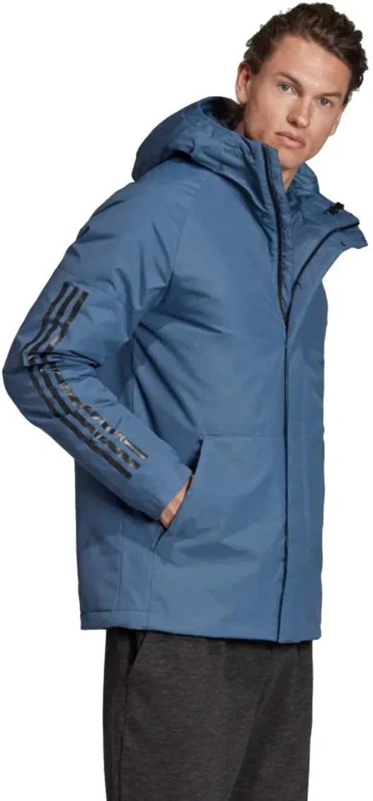 Трек-куртка адидас мужская, Full Zip, Blue/Black — фото 4