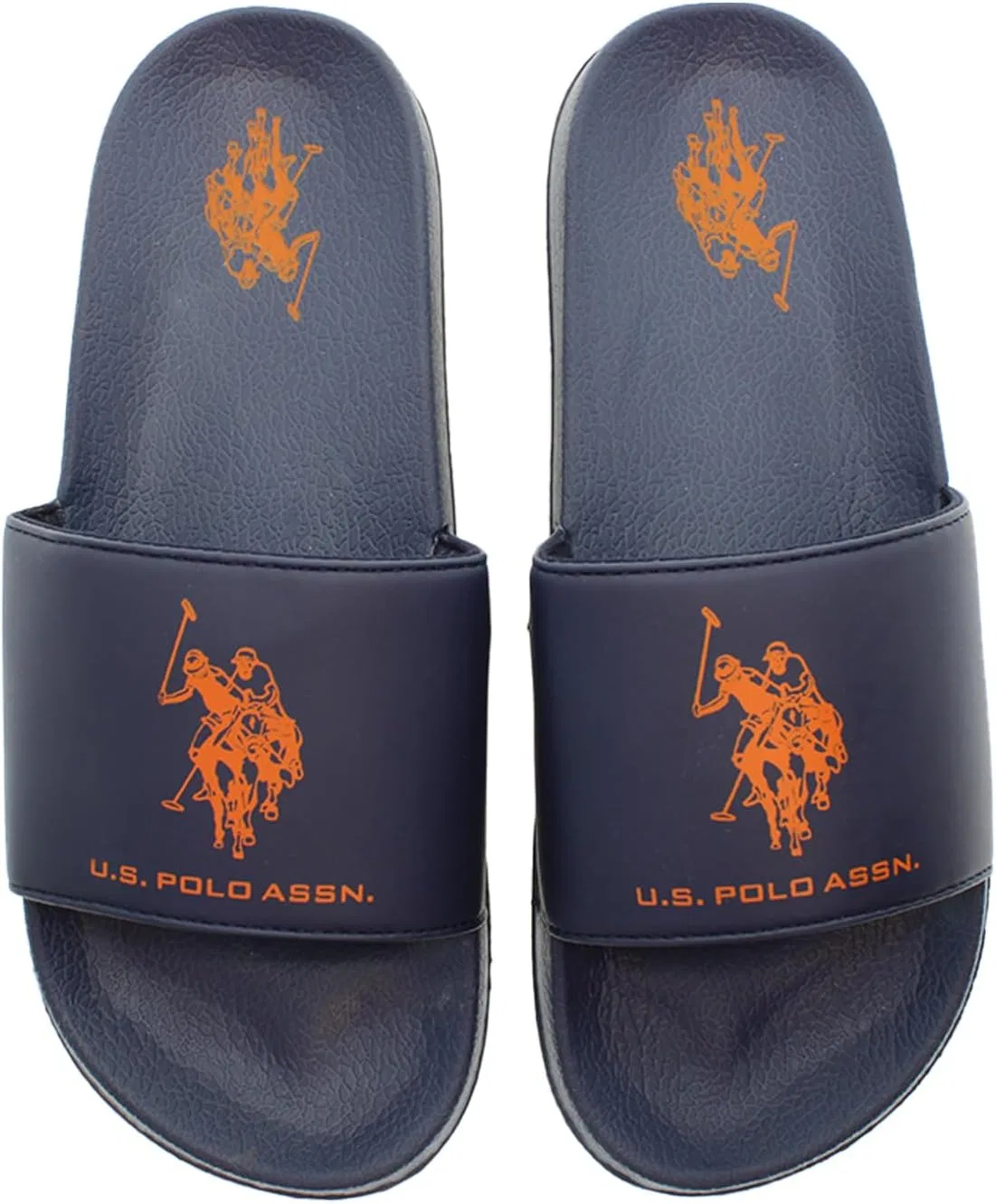 Мужские синтетические тапочки US Polo Assn. SKYE003M/5Y1 U.S. Polo Assn., Navy Blue Orange — фото 2