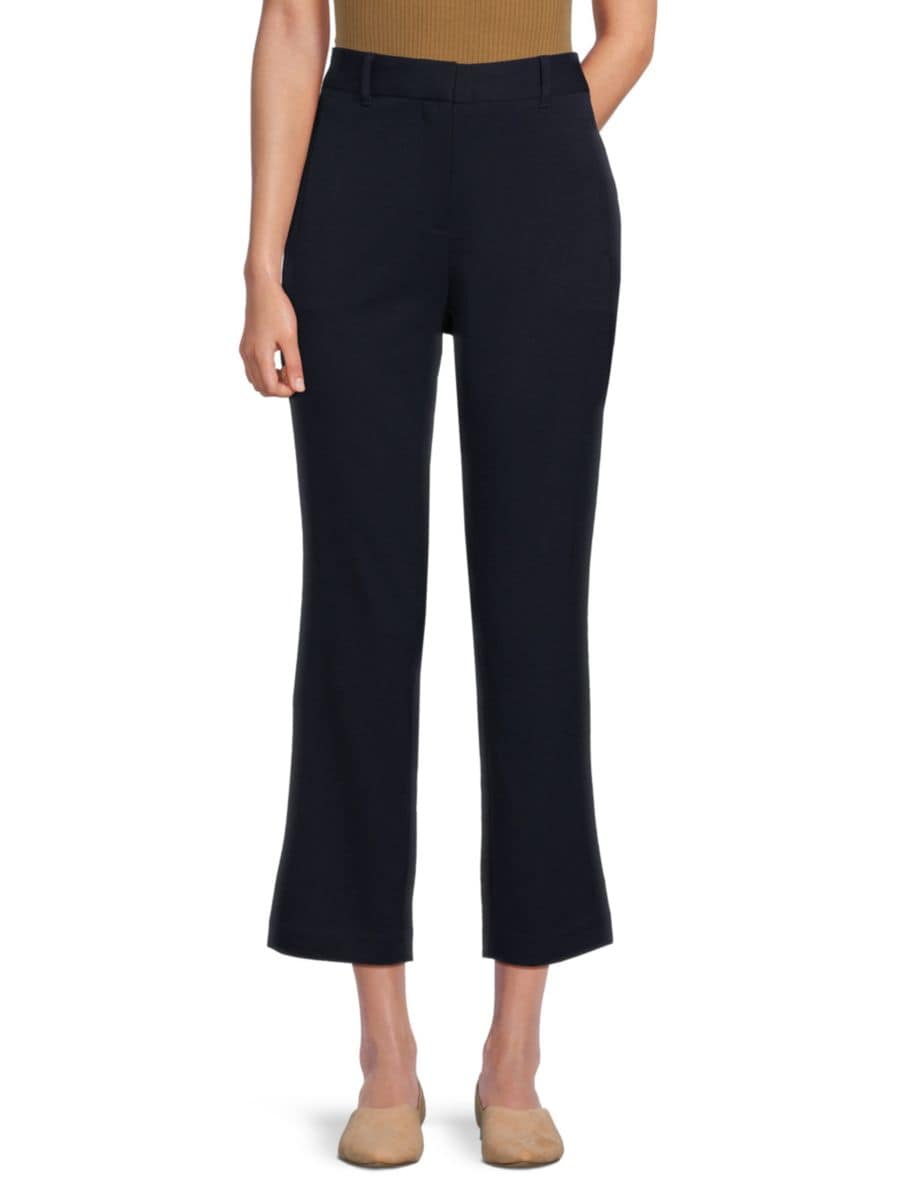 

Укороченные рабочие брюки прямого кроя Rafaella, темно-синий