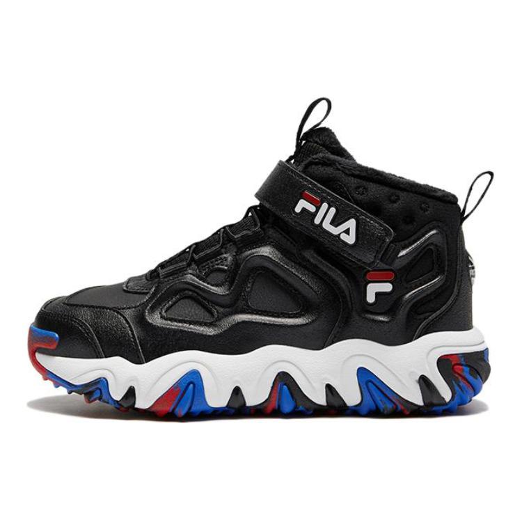 

FILA KIDS Удобные нескользящие износостойкие низкие детские повседневные кроссовки Black White Kids'