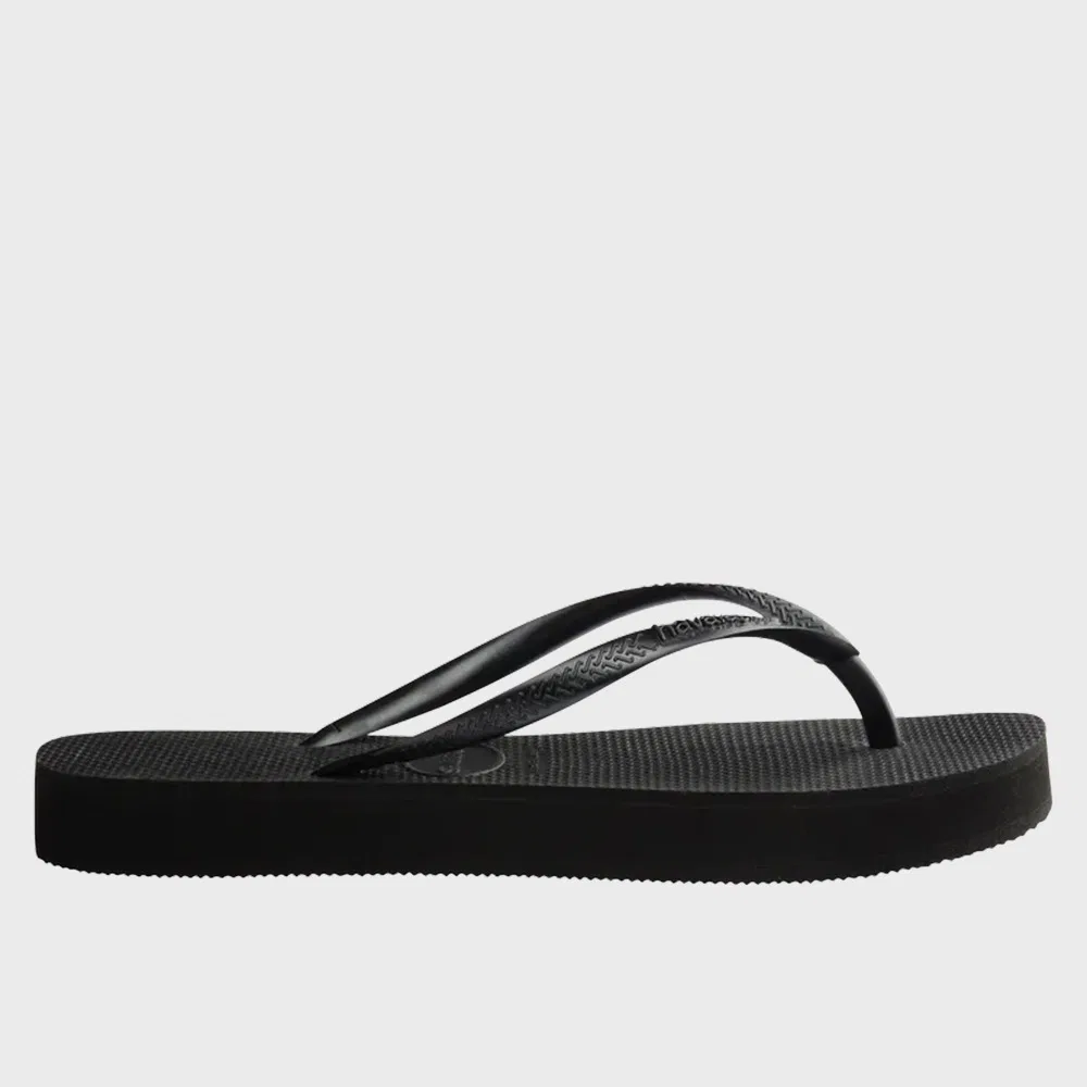 Мужские чёрные вьетнамки на платформе от Havaianas — фото 2