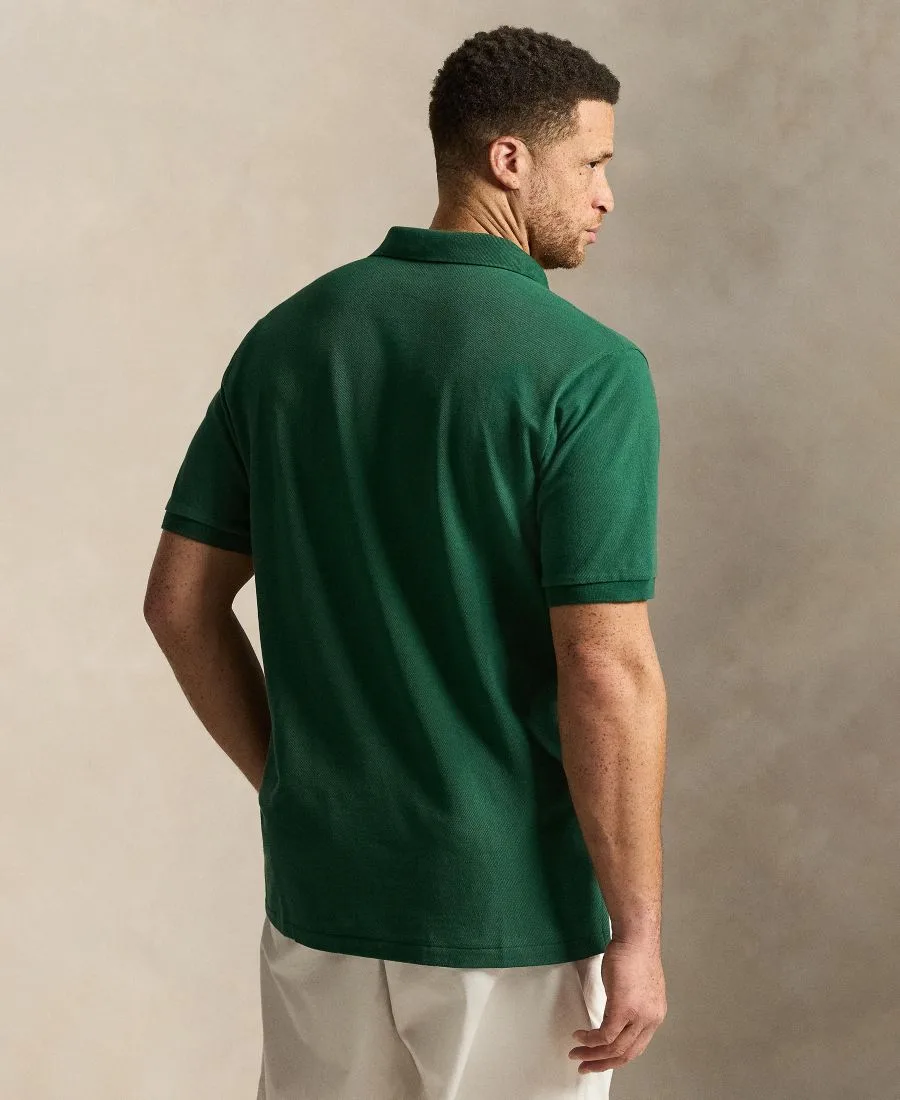 Мужская поло-рубашка большого размера с сетчатой вставкой "Медведь" Polo Ralph Lauren, New Forest - Society Bear — фото 4