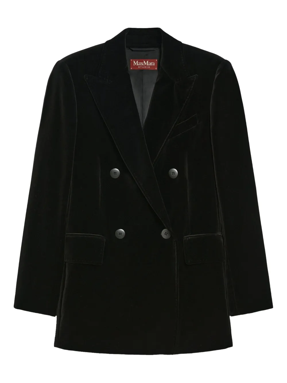 

Двубортный блейзер MAX MARA, черный