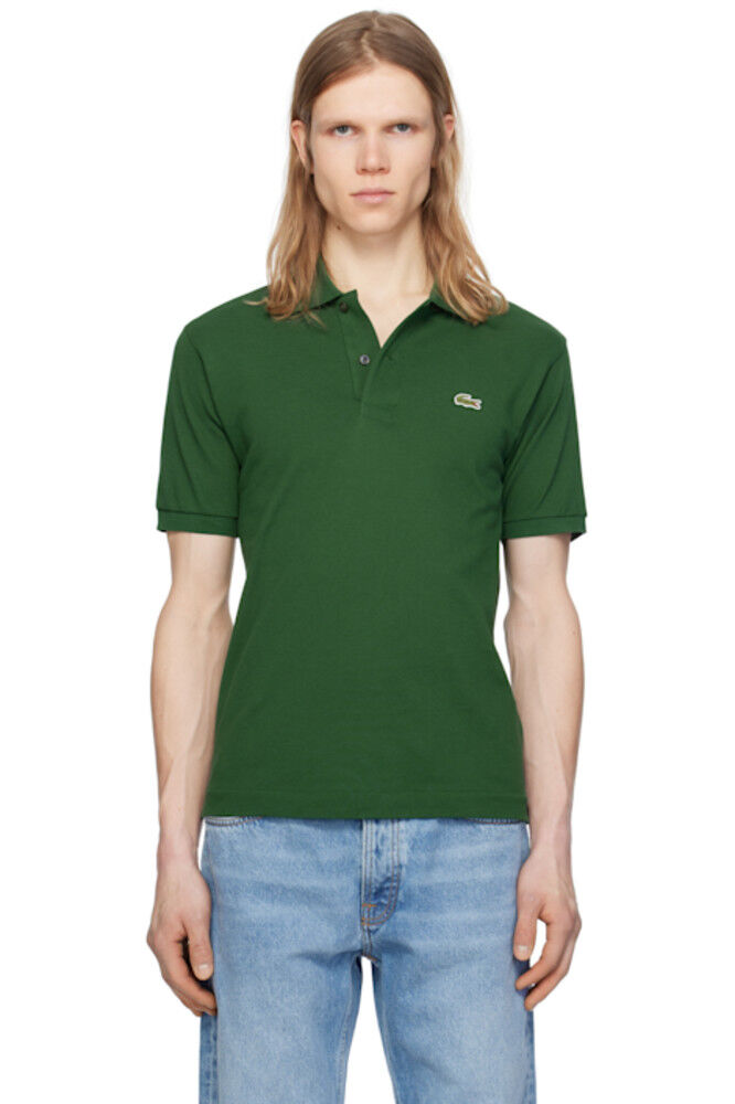 

Зеленое классическое покрое оригинальное поло L.12.12 Lacoste