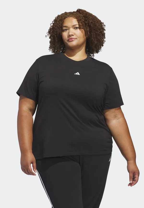 Базовая футболка с небольшим логотипом essentials Adidas Sportswear, Black/White