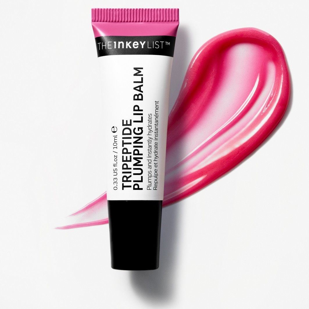 Бальзам для лица auffüllender lippenbalsam mit tripeptiden - beerentönung The Inkey List, pink, объем 10 мл — фото 4