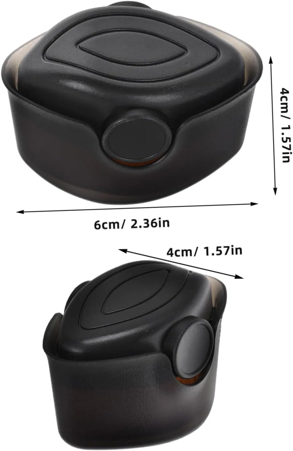 Кисть для румян DRESSOOS Black 6x4x4 см — фото 2