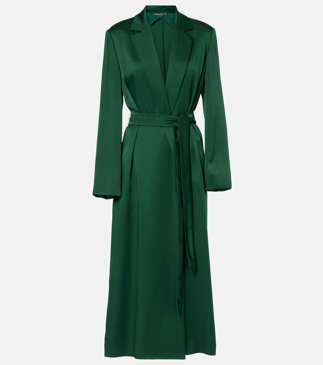 

Атласное пальто-халат Giselda Max Mara, Smeraldo