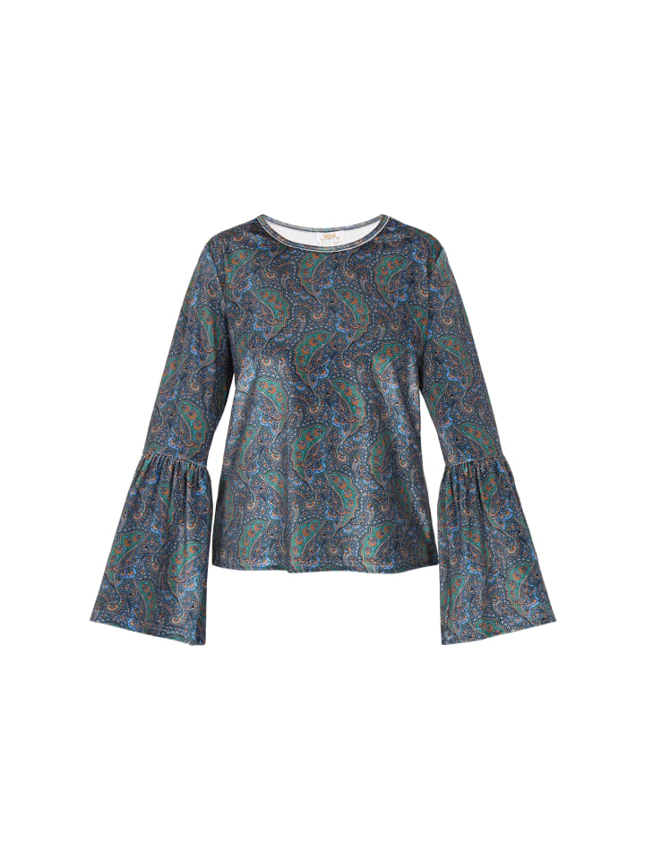 

Женская блузка синего цвета, разноцветная usha FESTIVAL