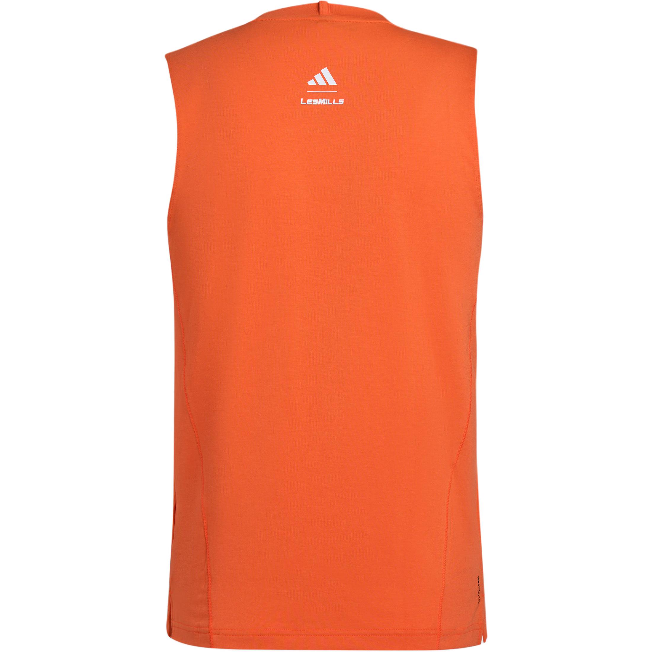 X LAIMEI,LIANMINGKUAN FW25 майка мужская Adidas, оранжевый — фото 3