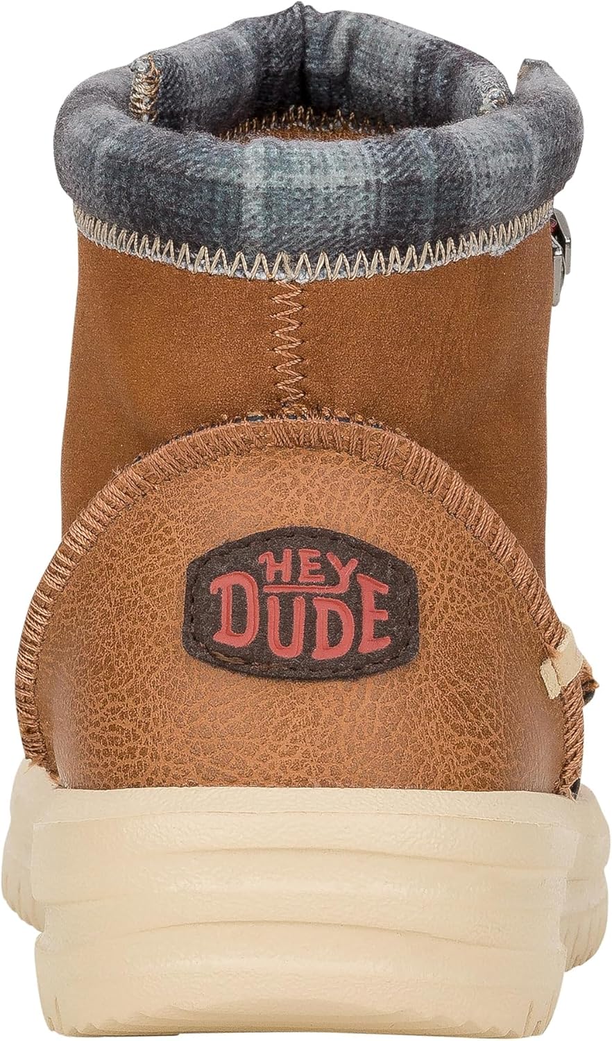 Мужские классические ботинки HEYDUDE Bradley, Легкие водоотталкивающие мужские ботинки на каждый день, Cognac — фото 4