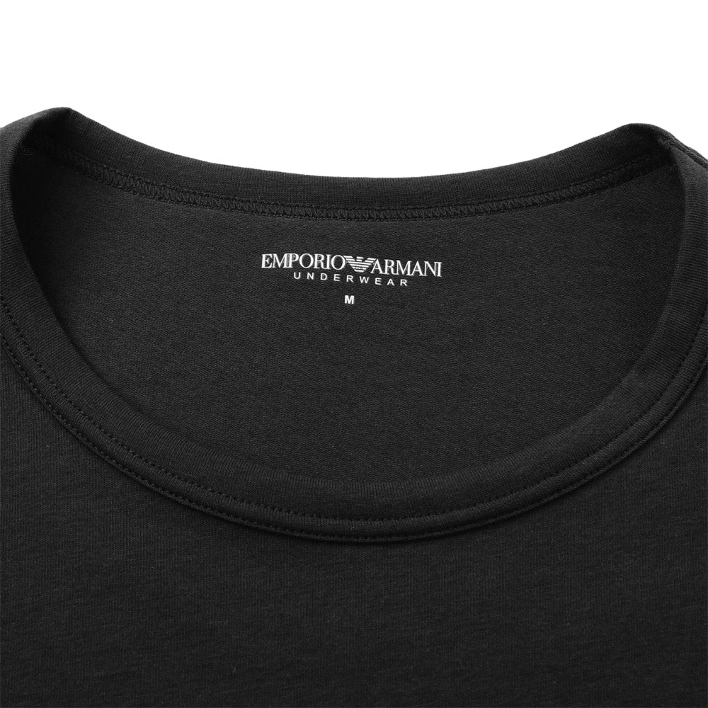 Футболка мужская черная EA7 FW24 EMPORIO ARMANI — фото 4