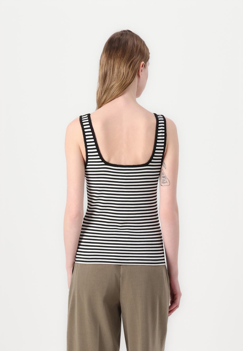 Топ SLIM SQUARE TANK Tommy Hilfiger, серый — фото 3