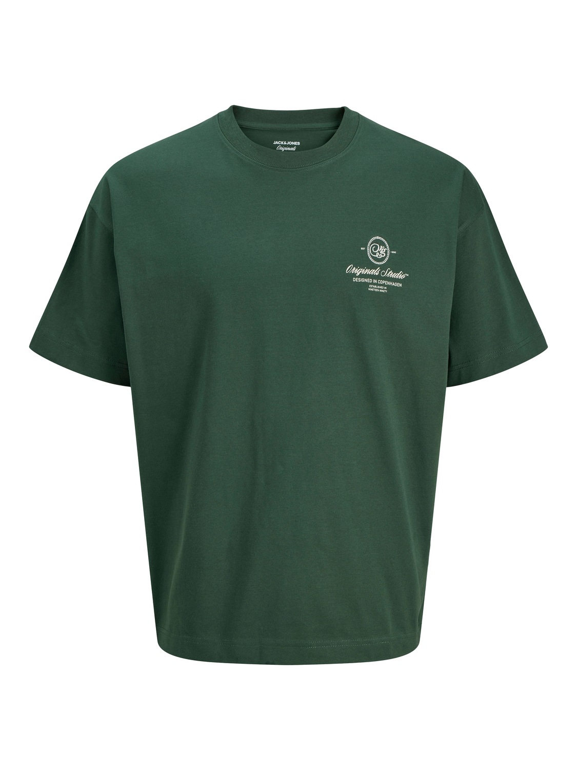 

JACK & JONES Футболка в темно-зеленом цвете
