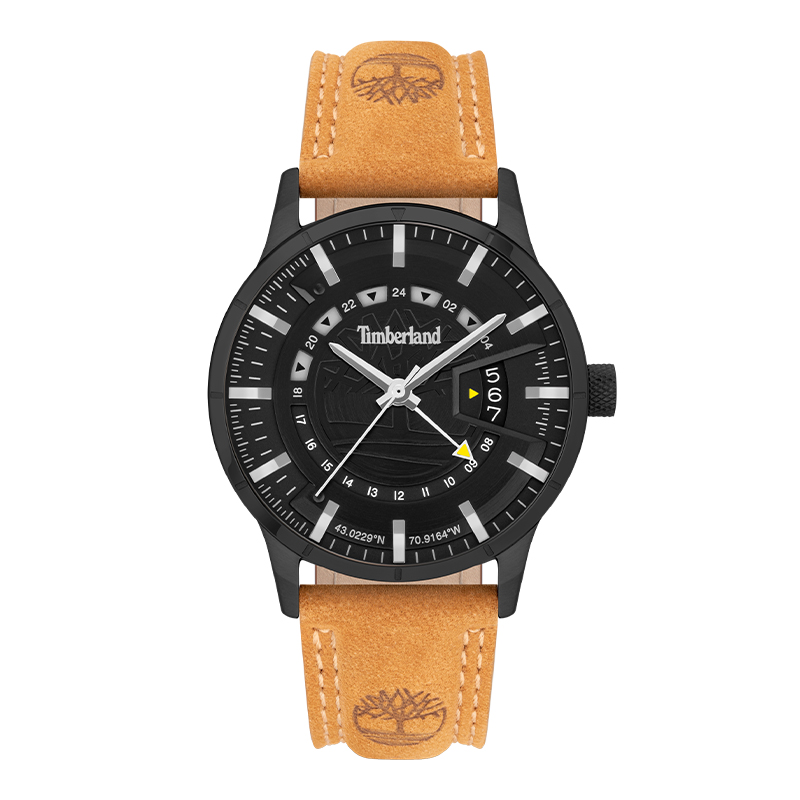 

Timberland Часы Bergeron Collection Wrist Watch Quartz Movement Leather Strap Green Dial Men's Watch