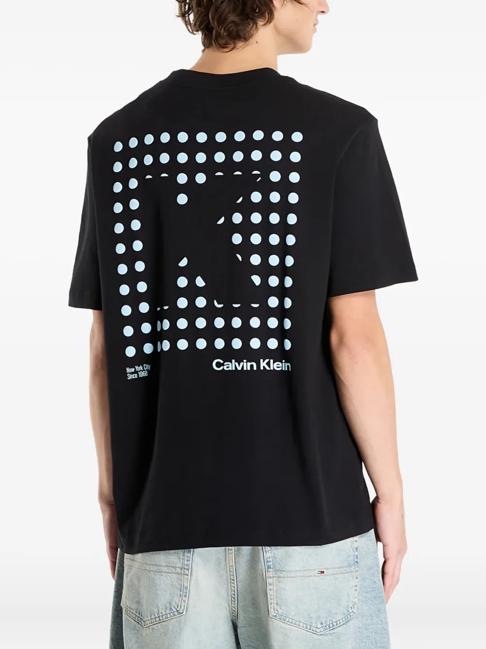 Футболка с графичным принтом Calvin Klein, черный — фото 3