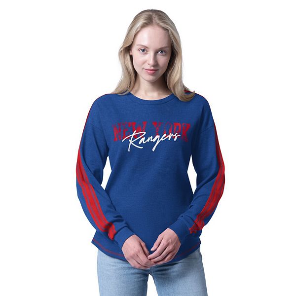 

Женская синяя футболка New York Rangers Advantage Thermal с длинным рукавом G-Iii 4Her By Carl Banks, Синий, Женская синяя футболка New York Rangers Advantage Thermal с длинным рукавом G-Iii 4Her By Carl Banks